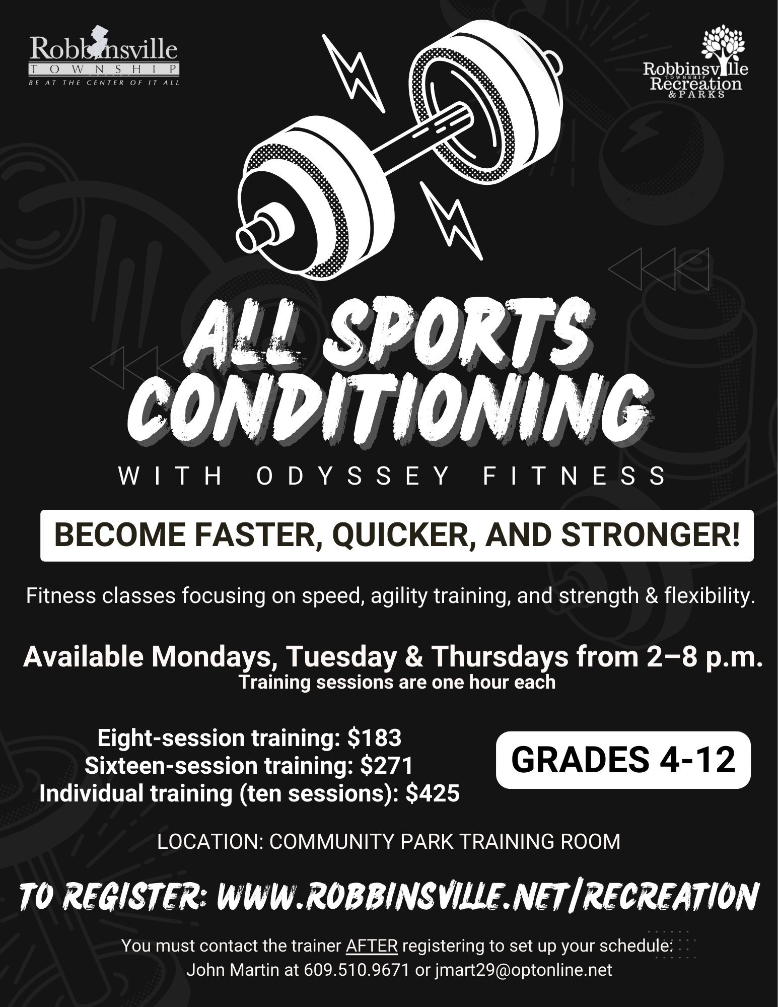 All Sports Conditioning flyer